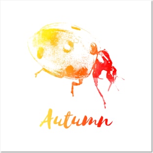 Autumn Ladybug Posters and Art